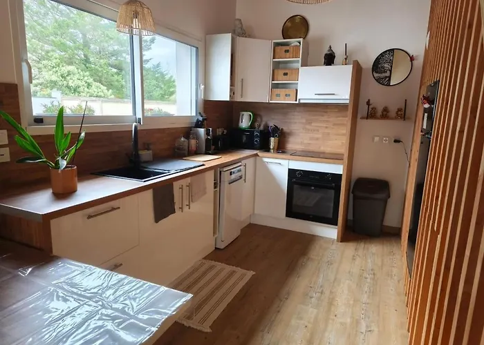 Vakantiehuis Charming House With Terrace, Parking, And Enclosed Garden Ychoux